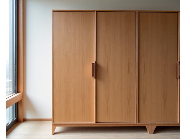 特注の木製キャビネット